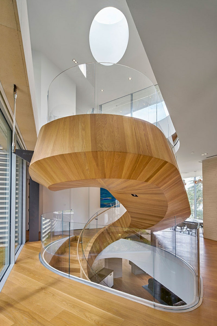 fauteuils escaliers en colimaçon modernes naturels
