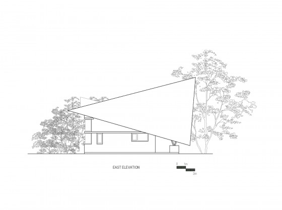 Plan d'élévation Cette maison de campagne