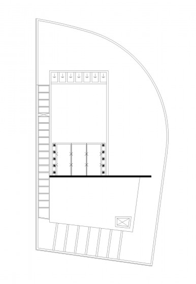 Plan de toit de maison moderne situé dans le coin