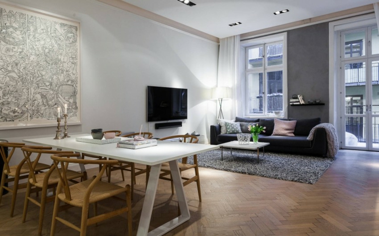 idées de style scandinave appartement moderne