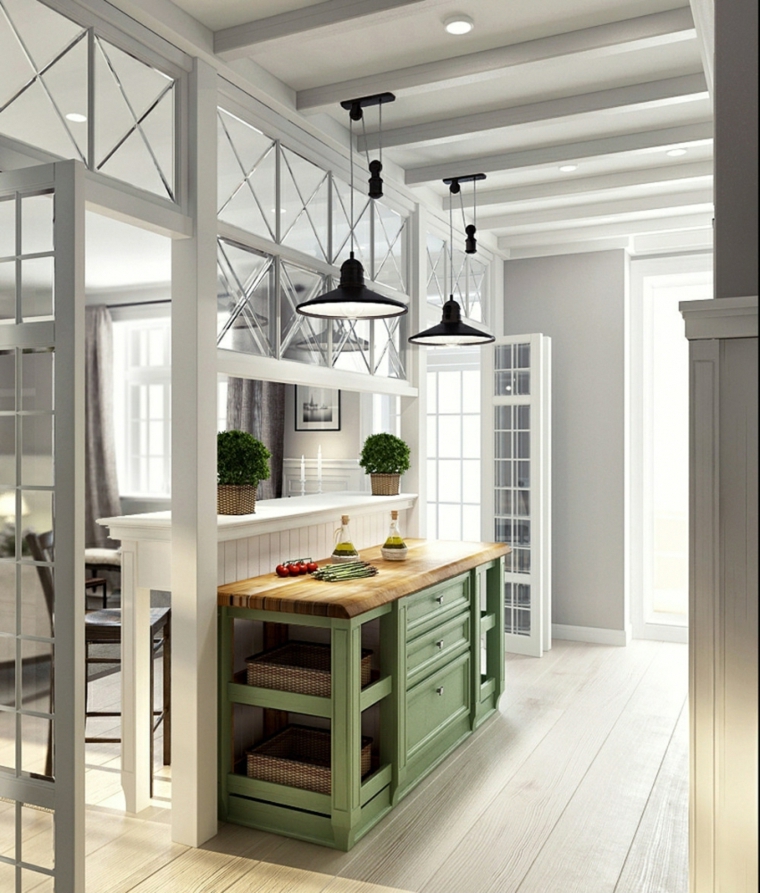 Idées de meubles de style de cuisine de décoration provençale