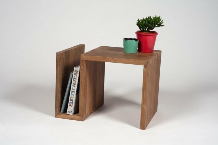 tables d'appoint de salon en bois