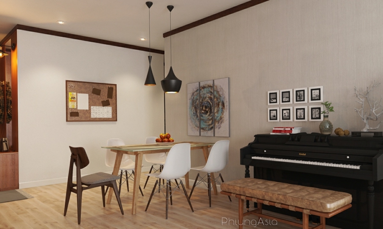 piano or sièges matériaux murs