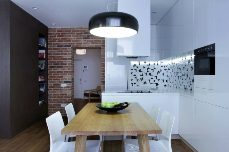 salle a manger cuisine appartement design lugerin idees architectes