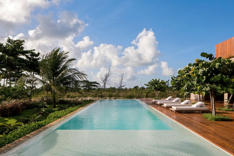 maison de plage brésil design jardin piscine idées