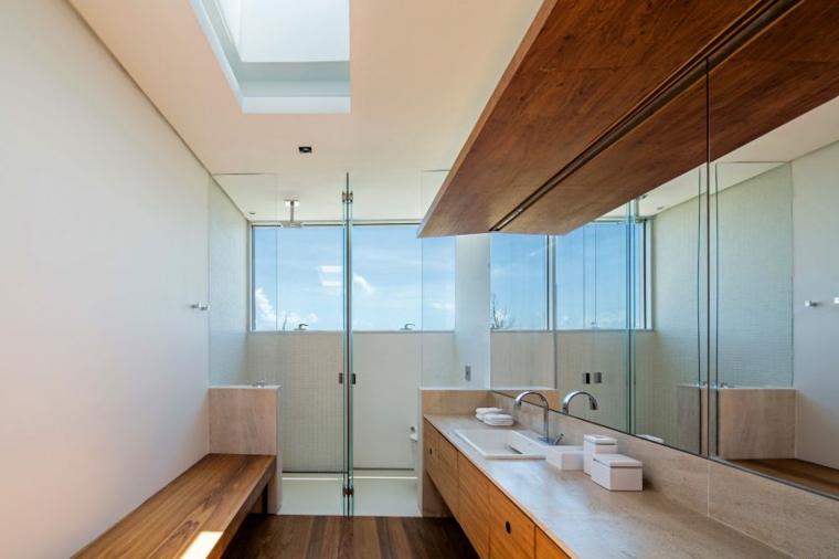 maison de plage au brésil idées de salle de bain design