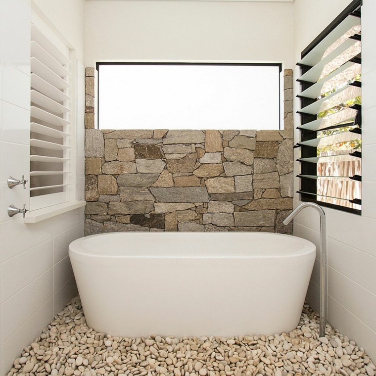 chauffage par le sol carrelage pierre polie salle de bain idee de salle de bain