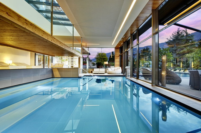 construction de piscines à l'intérieur de la maison conçoit des idées de grands espaces