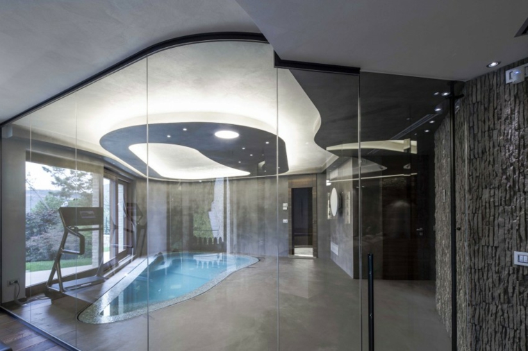 construction piscines à l'intérieur de la maison conçoit des idées d'architectes Giammetta