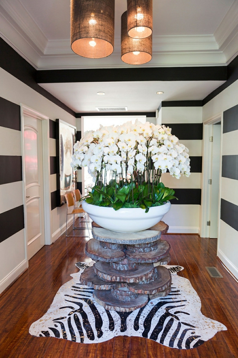 conception de décoration vintage énorme pot de fleurs idées de maison d'entrée
