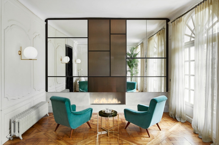 Idées de miroirs de fauteuils design de décoration de style vintage