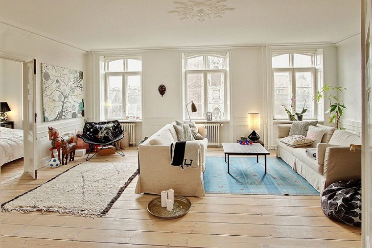 Idées de décoration d'appartement de style nordique Danemark