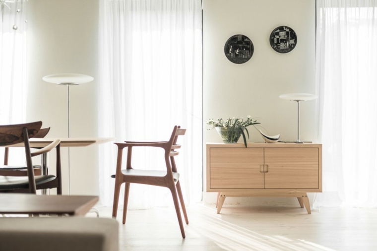 décoration de style nordique meubles en bois idées de style rétro