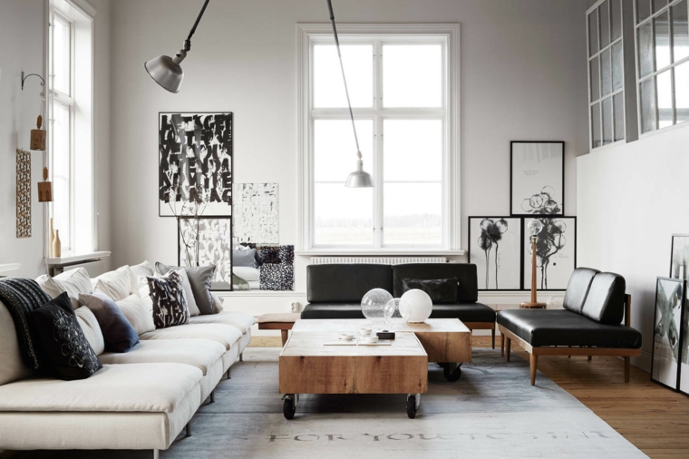 Idées de meubles de salon design de style scandinave