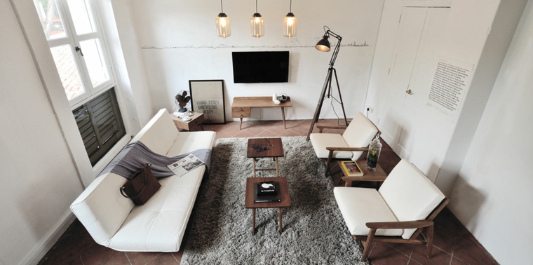 salon moderne design vintage idées de meubles confortables