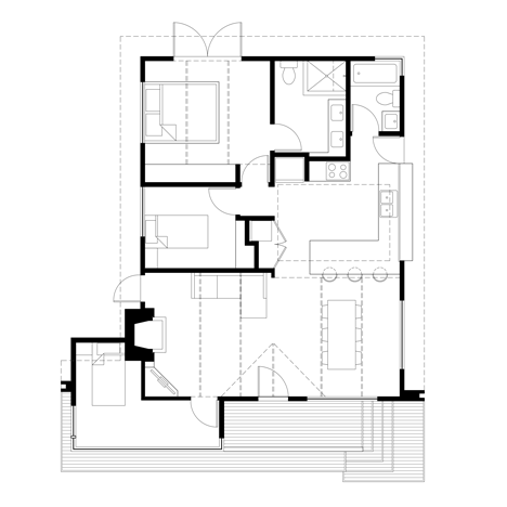 Plan de maison à un étage