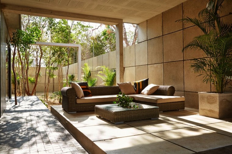 design de maison mexique meubles de jardin idées de rotin