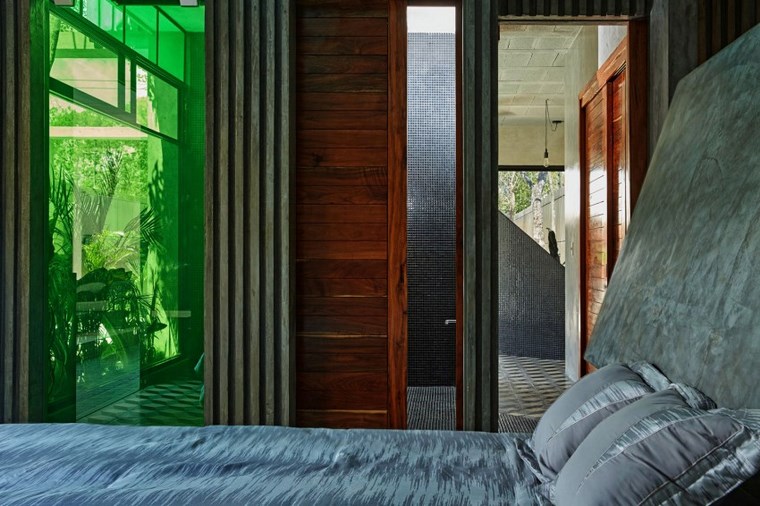 mexico maison design chambre à coucher idées de verre vert