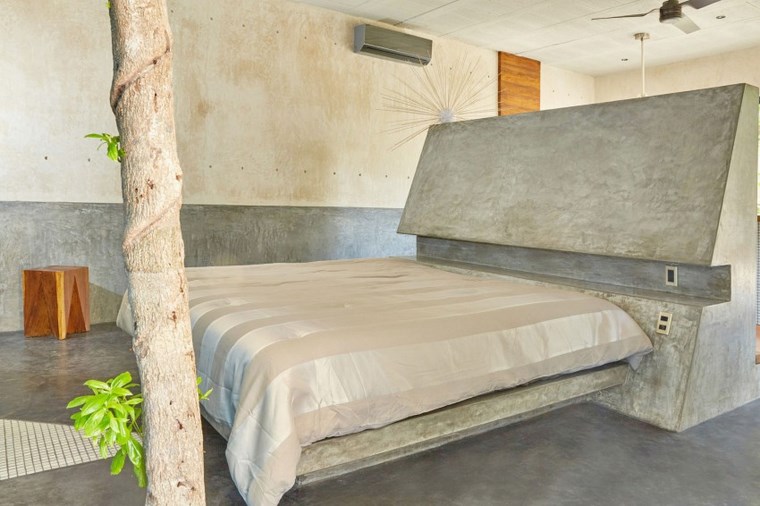 conception de maison mexique dossier de lit de chambre à coucher idées de béton