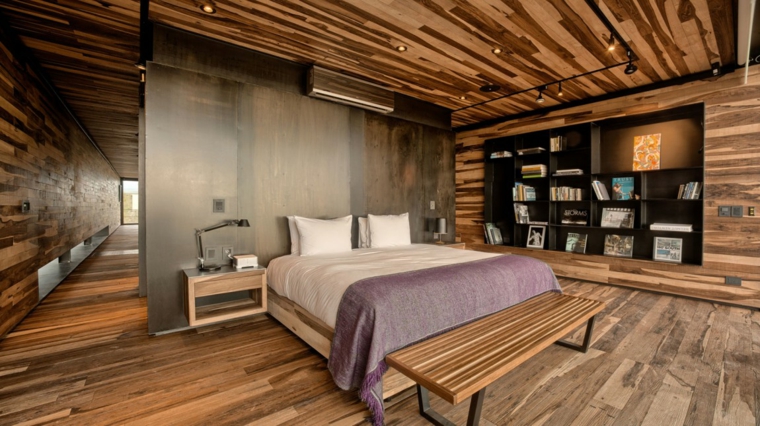 A4 étude design idées de chambre en bois moderne