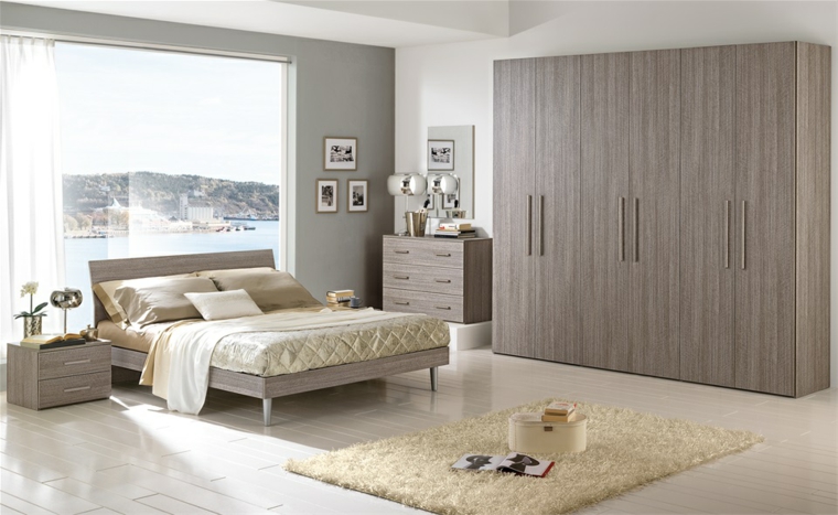 meubles de chambre à coucher modernes idées de fenêtre en bois