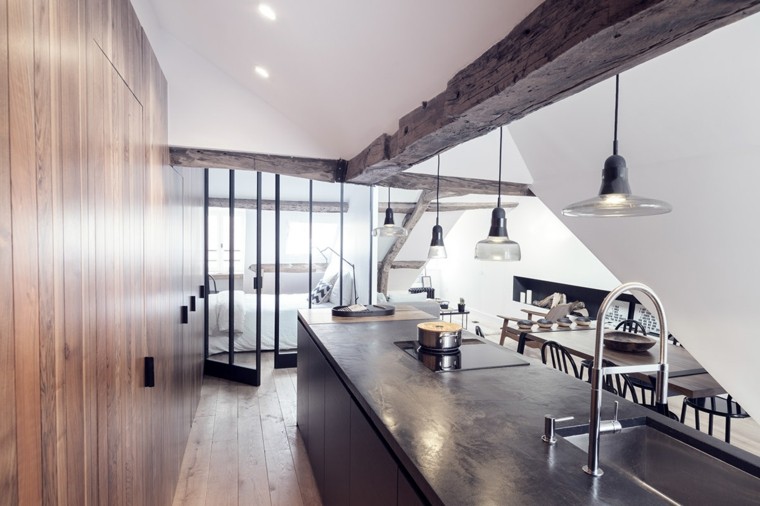 appartements petit design en bois moderne