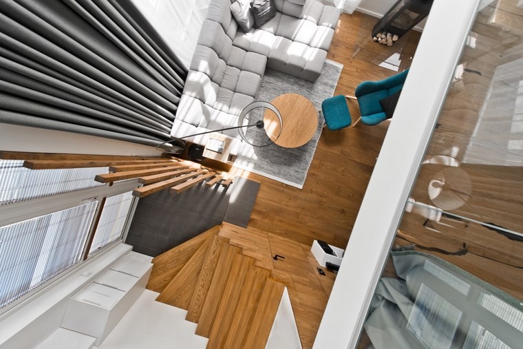 design d'intérieur loft style scandinave idées élégantes de rideaux