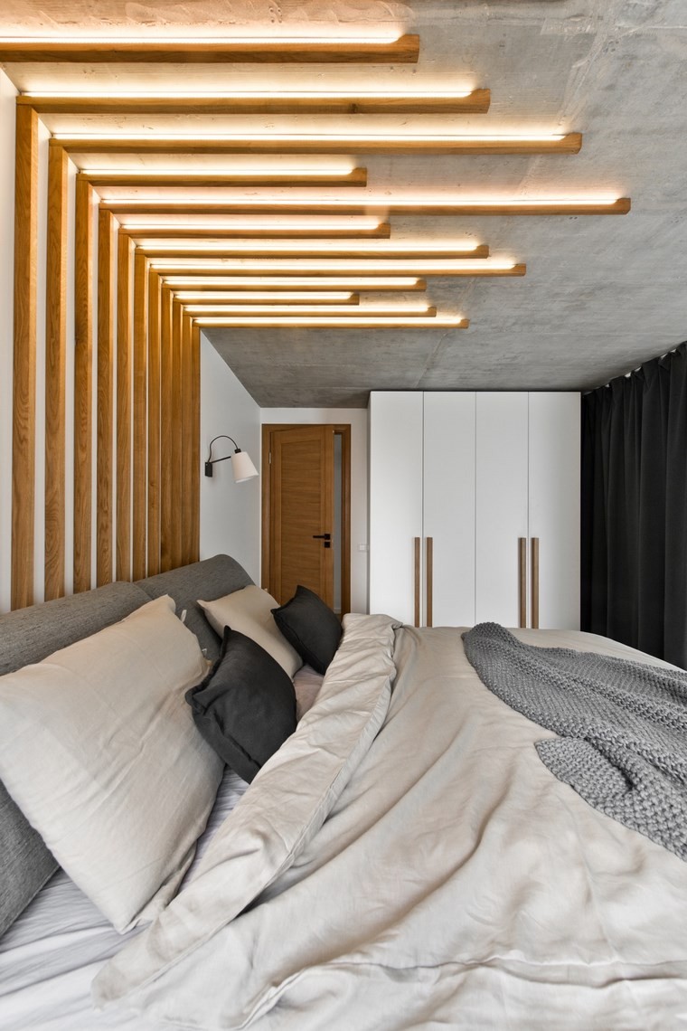 aménagement intérieur loft style scandinave idées de chambre éclairée
