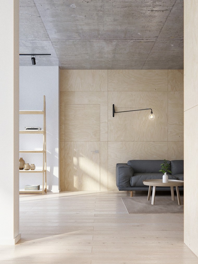 table d'appartement moderne minimaliste chaleureuse