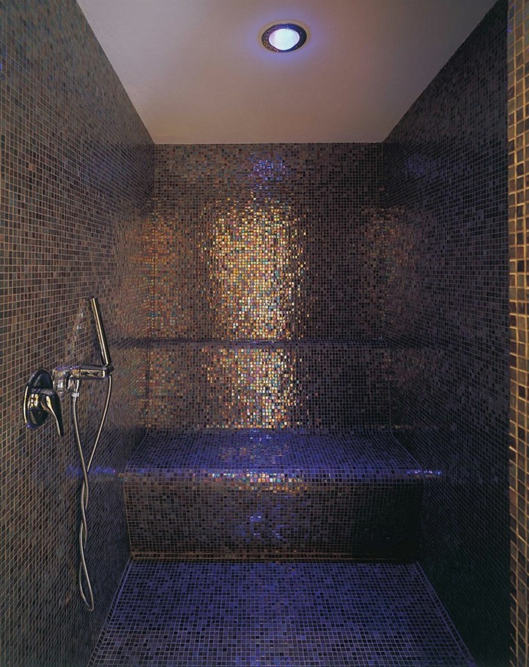 douche mosaique salle de bain moderne belles idées