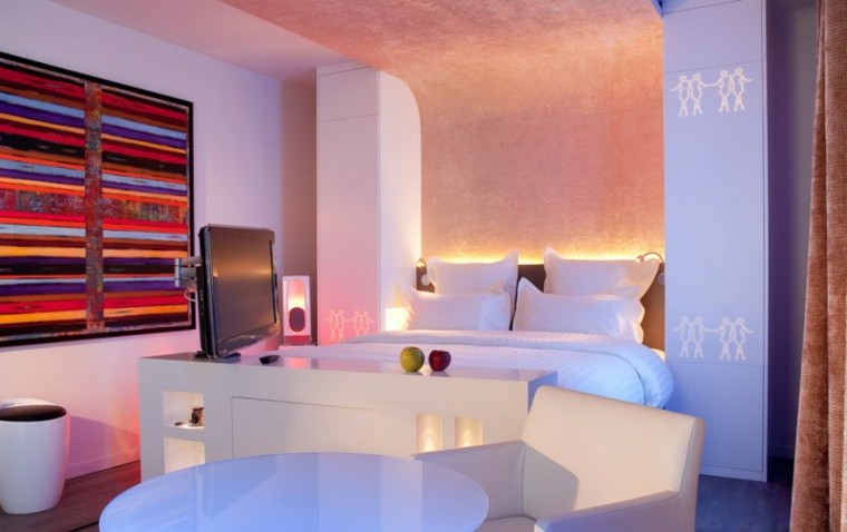 Éclairage LED de chambre de luxe différentes idées de couleurs