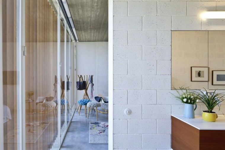 idées créatives mur de pierre blanche maison moderne