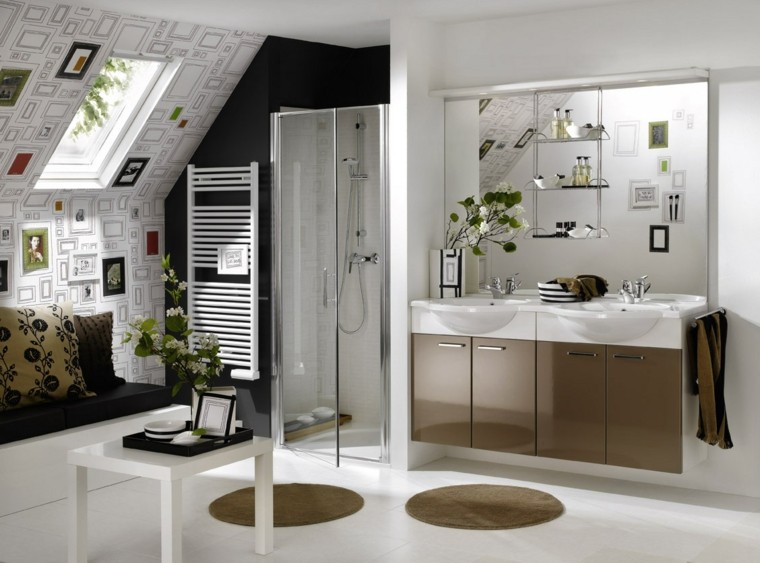 design de salle de bain moderne idées de banc de table de style original