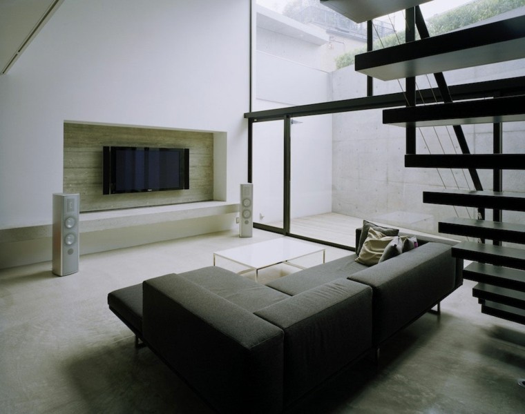 intérieurs de maisons modernes de style minimalisme