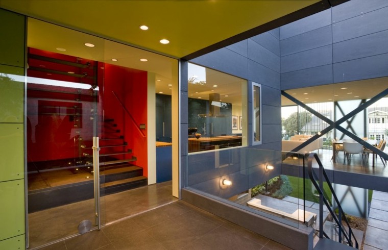couleurs de couloir intérieurs de maison moderne