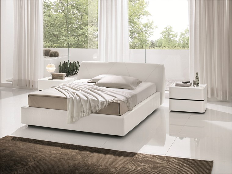 idées pour la décoration des chambres à coucher meubles blancs modernes