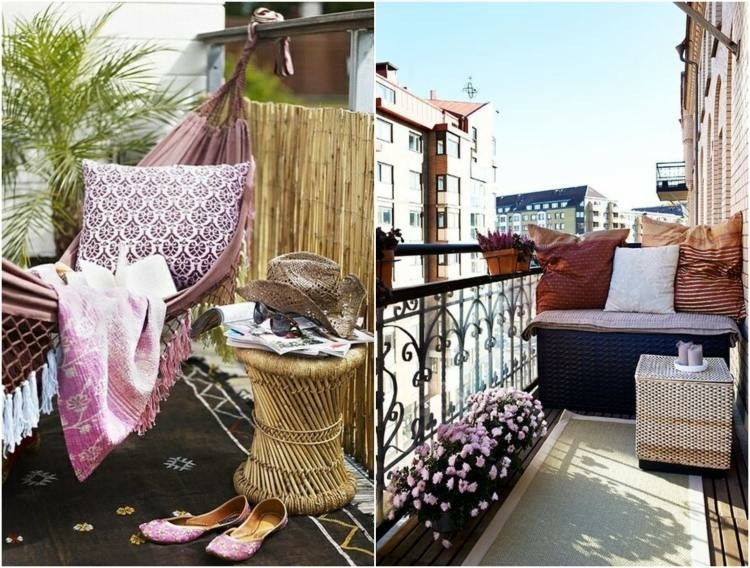 décorer de petites terrasses de style chill