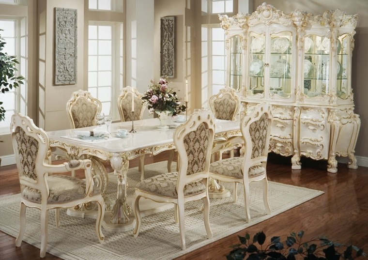 Salle à manger de style victorien idées de meubles en bois blanc
