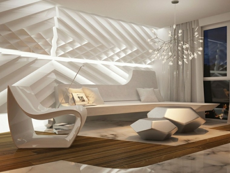 meubles blancs modernes idées de salon de luxe