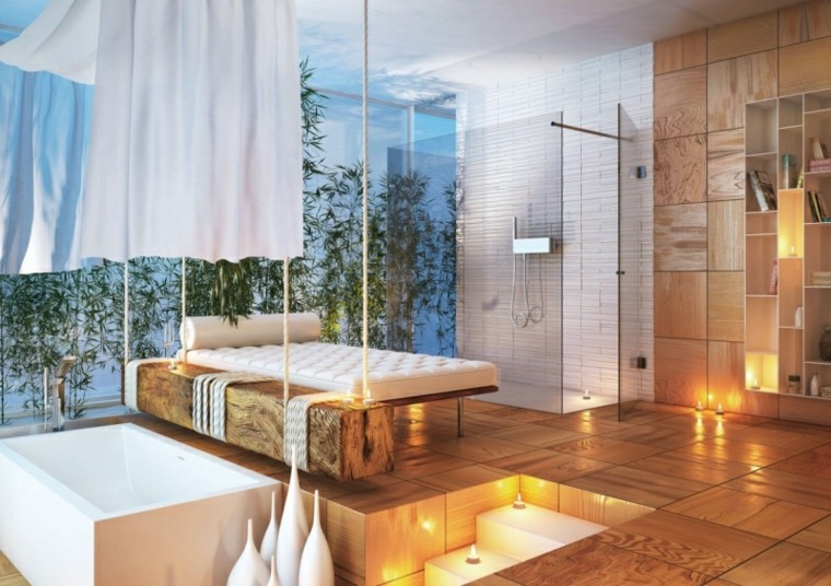Идеи за дрвени висечки украсни ѕидни кревети