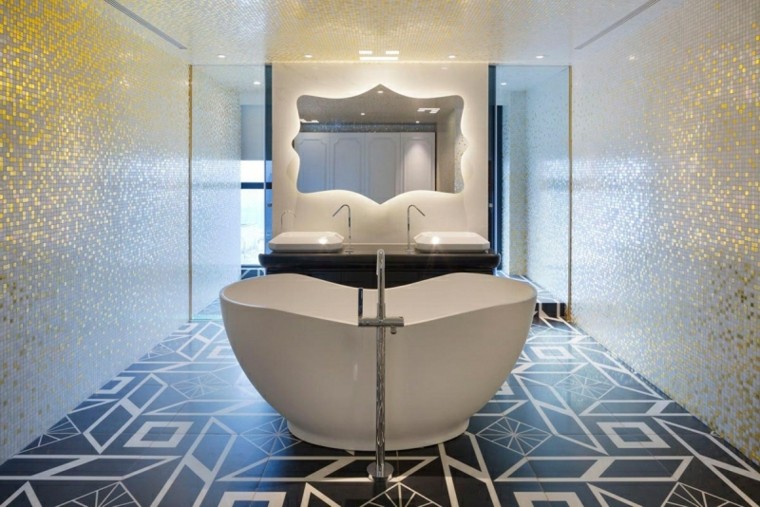 зачудувачки светли ѕидови во бањата идеи за големи огледала