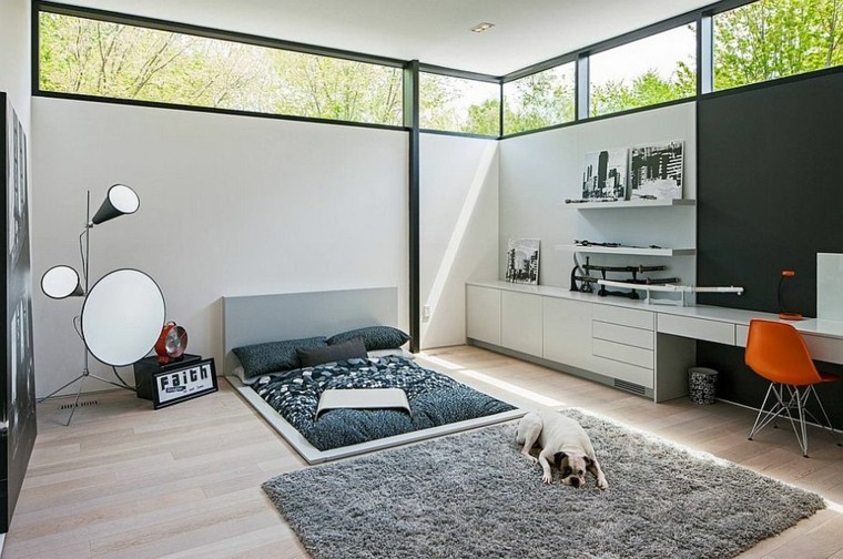 Idées de design scandinave de chambre à coucher de style minimaliste