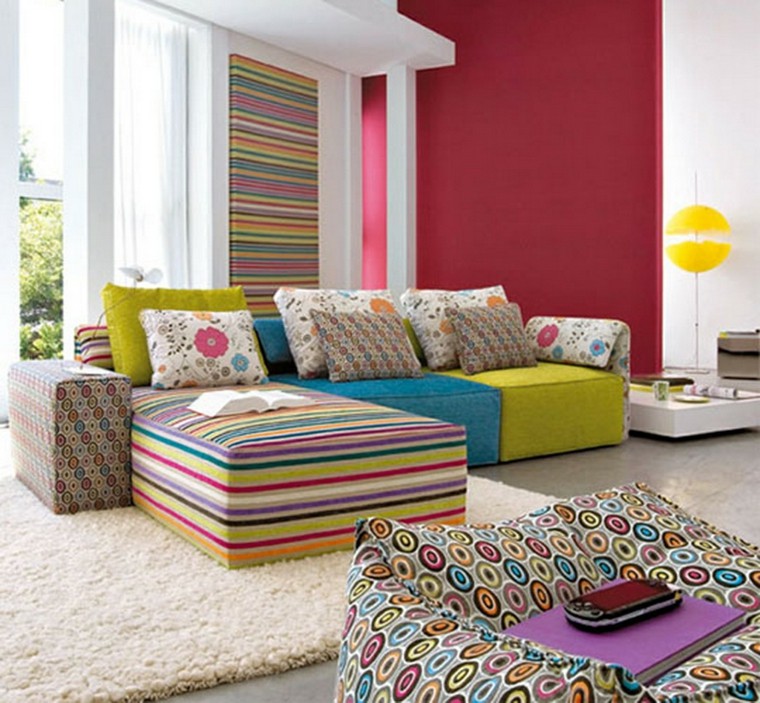 mobilier design de nombreuses couleurs douces