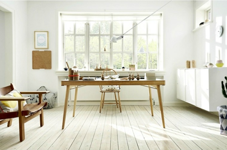Salle à manger design minimaliste idées de parquet de style scandinave