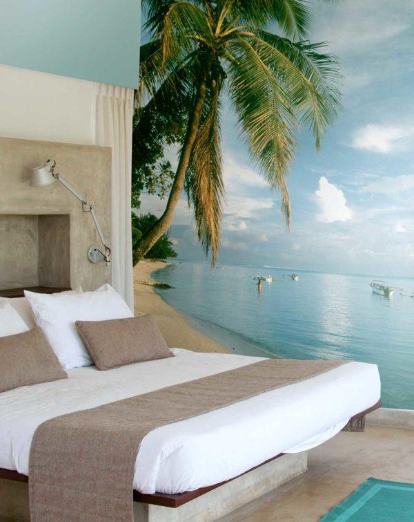 Décorez une chambre avec une fresque sur la plage 