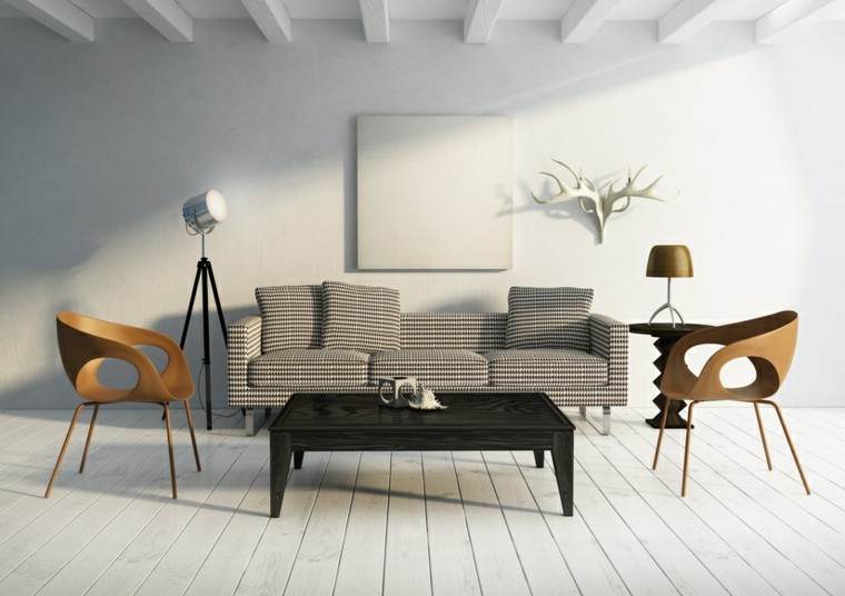 cornes de salon de conception de meubles modernes