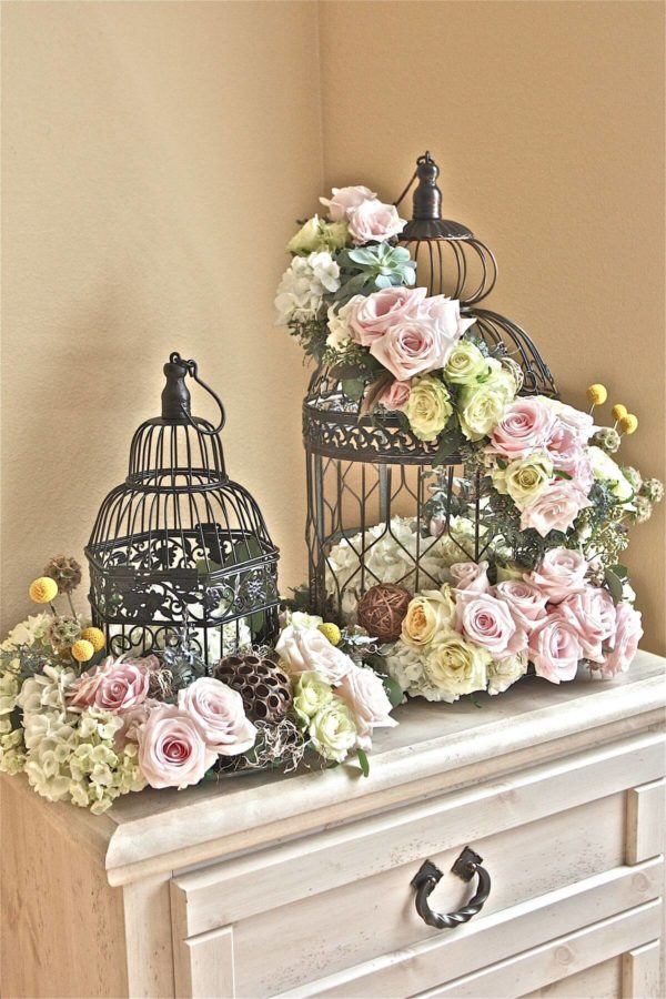 Comment faire un arrangement floral avec une cage de centre de table PHOTOS 