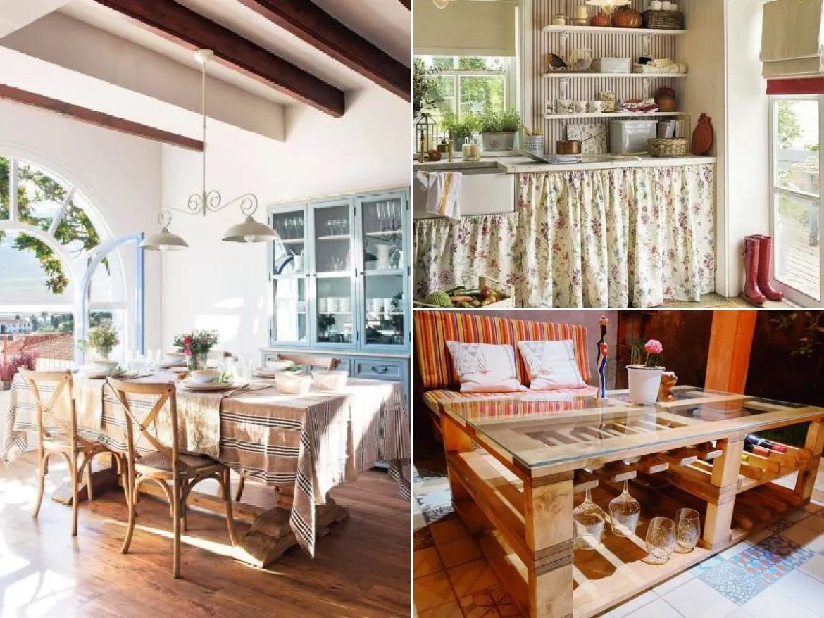 Cómo decorar una casa de campo pequeña