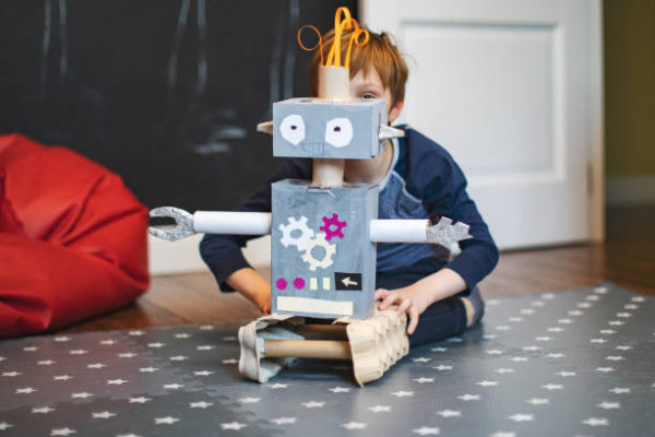 Robots jouets recyclés 