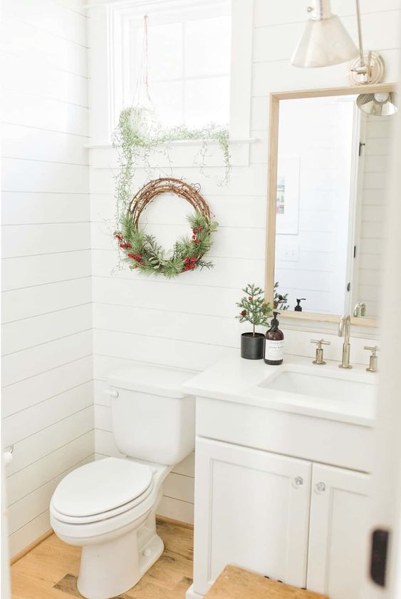 Des idées pour décorer une salle de bain à Noël chez Infonavit
